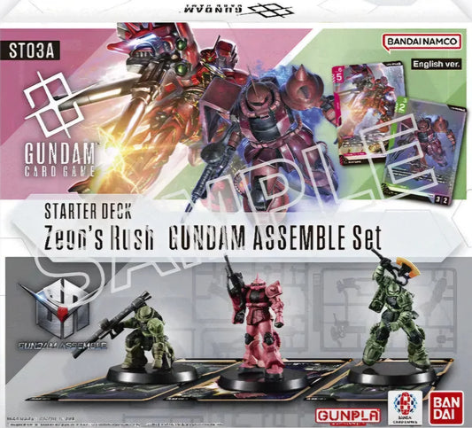 Gundam TCG - Starter Deck 03 (ST03A) con Gunpla Miniature