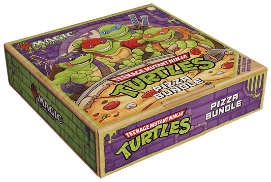 MTG Teenage Mutant Ninja Turtles Pizza Bundle Universes Beyond 9 Play Boosters promo spindown - Lofty TCG Monterrey