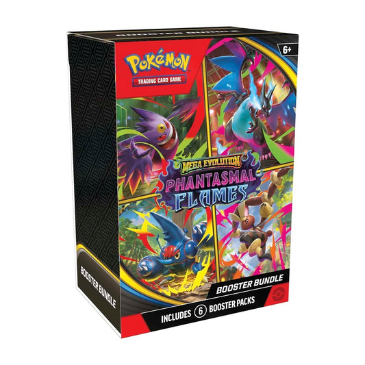 Pokemon TCG Mega Evolution Phantasmal Flames Booster Bundle - 6 packs sellados preventa Q3 2026 - Lofty TCG Monterrey