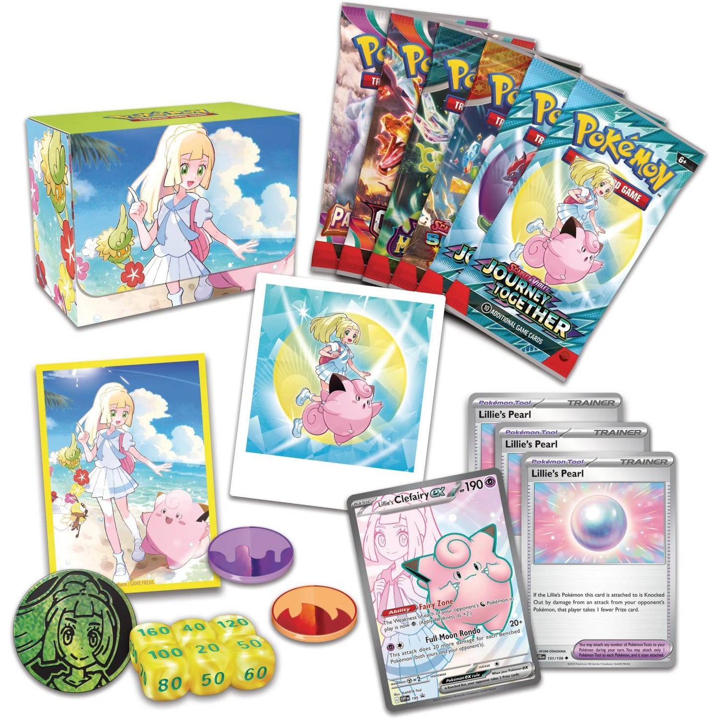 Pokemon TCG - Lillie Premium Tournament Collection contenido
