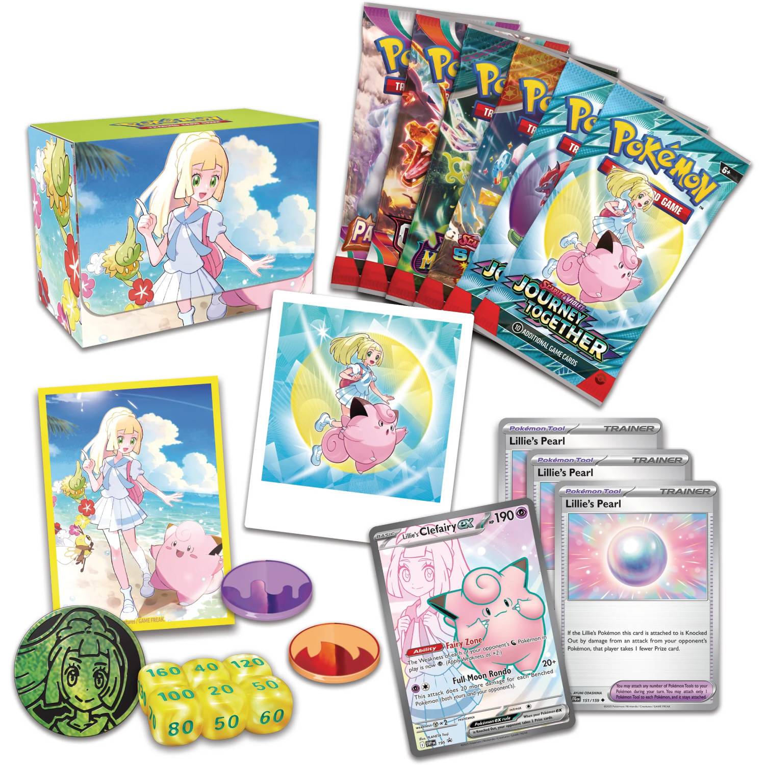 Pokemon TCG - Lillie Premium Tournament Collection contenido