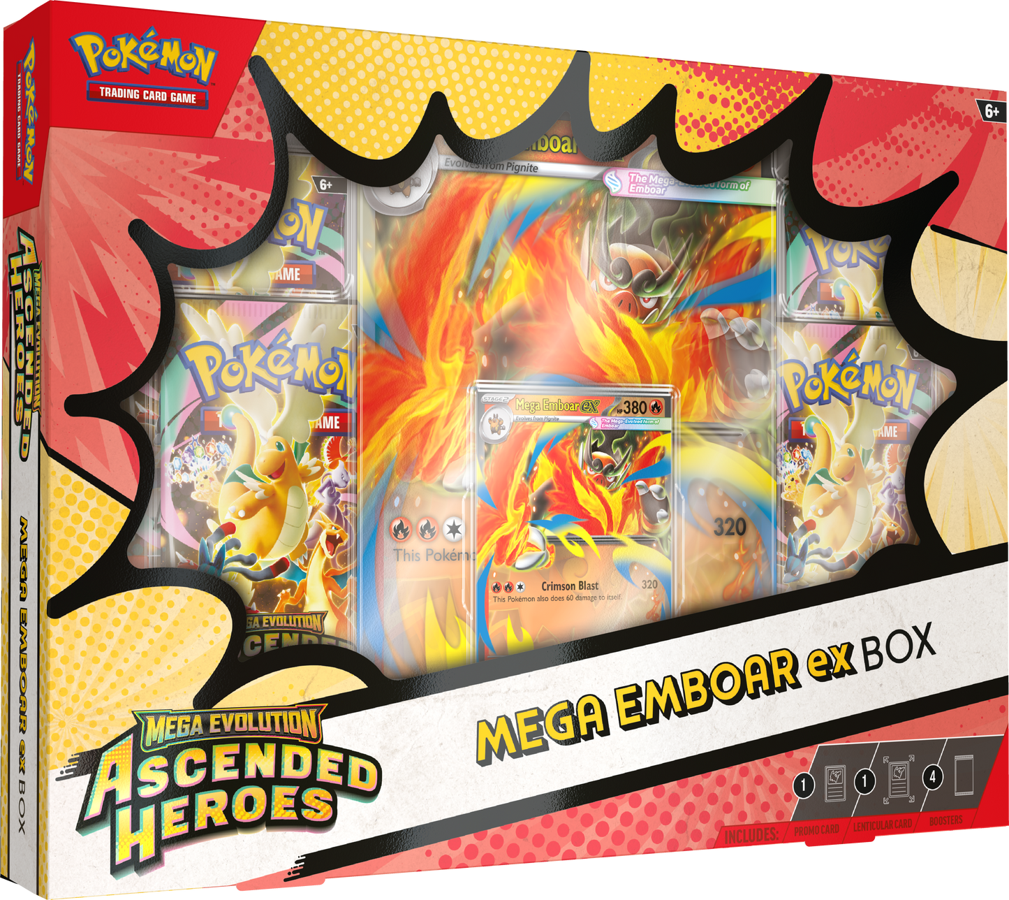 Pokemon TCG Mega Evolution Ascended Heroes Mega Emboar ex Box - Lofty TCG Monterrey