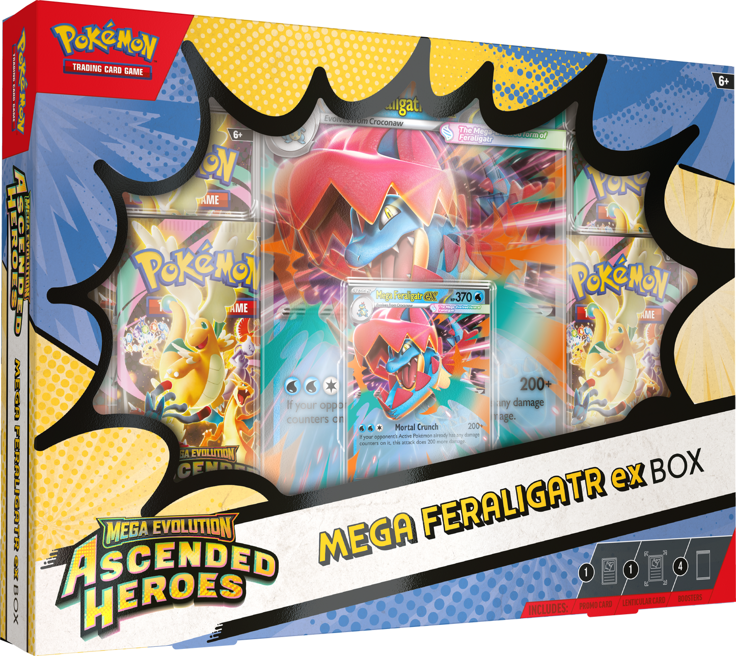 Pokemon TCG Mega Evolution Ascended Heroes Mega Feraligatr ex Box - Lofty TCG Monterrey