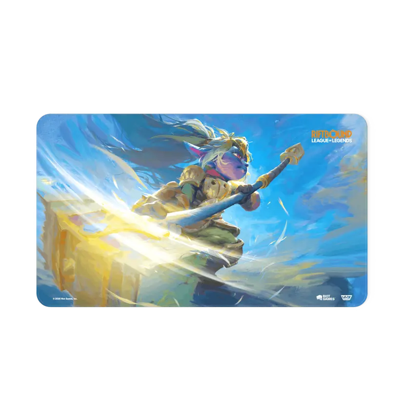 Playmat oficial Riftbound TCG Unleashed Poppy Keeper of the Hammer League of Legends - Lofty TCG Monterrey