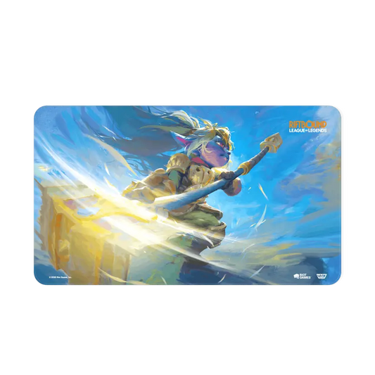Playmat oficial Riftbound TCG Unleashed Poppy Keeper of the Hammer League of Legends - Lofty TCG Monterrey