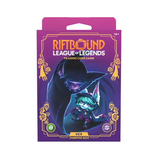 Riftbound TCG Set 3 Unleashed Champion Deck Display Vex - 4 mazos preconstruidos League of Legends - Lofty TCG Monterrey