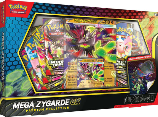 Pokemon TCG Mega Zygarde EX Premium Collection - 8 packs + jumbo card + pin coleccionable - Lofty TCG Monterrey