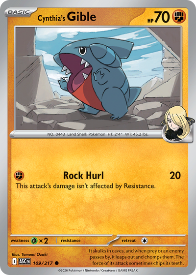 Cynthia's Gible · Ascended Heroes (109/217)