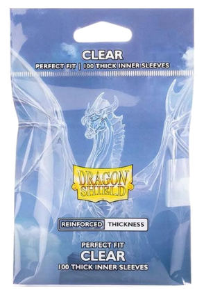 Dragon Shield Sleeves: Perfect Fit Thick Inner - Clear (100 ct.)