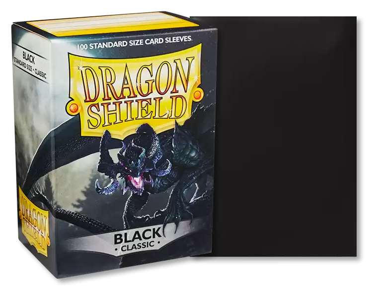 Dragon Shield Sleeves: Standard Classic - Black (100 ct.)