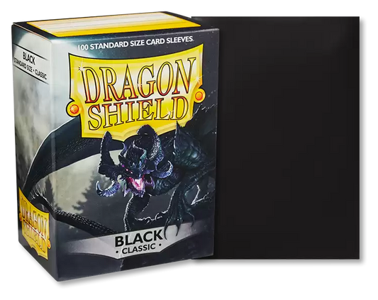 Dragon Shield Sleeves: Standard Classic - Black (100 ct.)
