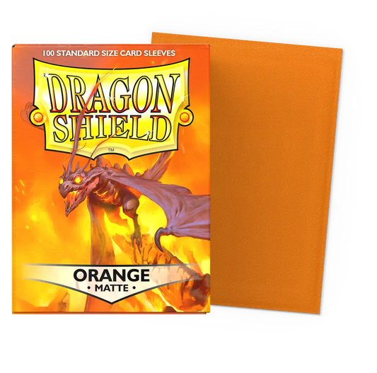 Dragon Shield Sleeves: Standard Matte - Orange (100 ct.)