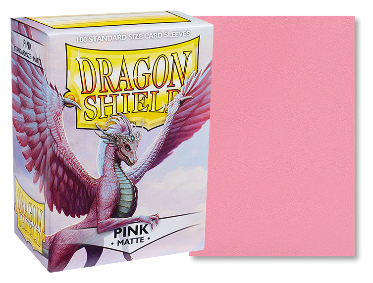 Dragon Shield Sleeves: Standard Matte - Pink (100 ct.)