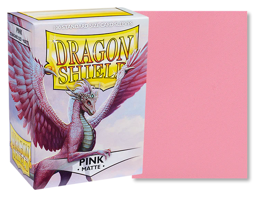 Dragon Shield Sleeves: Standard Matte - Pink (100 ct.)