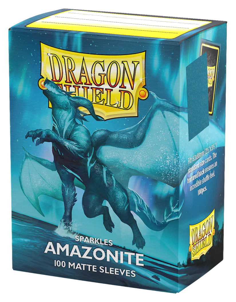 Dragon Shield Sleeves: Standard Matte Sparkles - Amazonite (100 ct.)