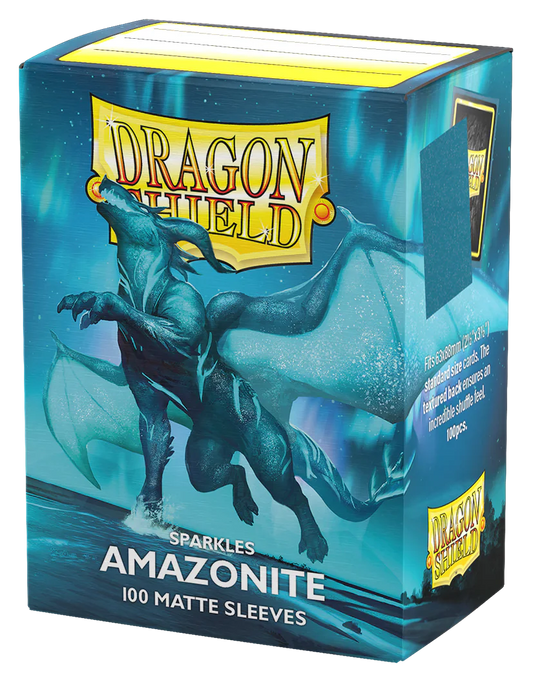 Dragon Shield Sleeves: Standard Matte Sparkles - Amazonite (100 ct.)