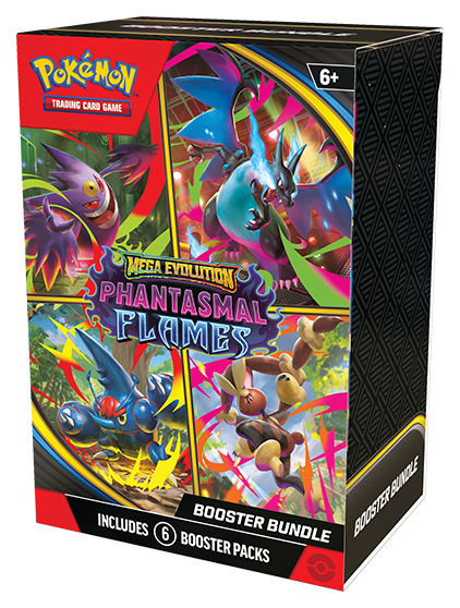 Pokemon TCG: Mega Evolution Phantasmal Flames - Booster Bundle (6 Packs)